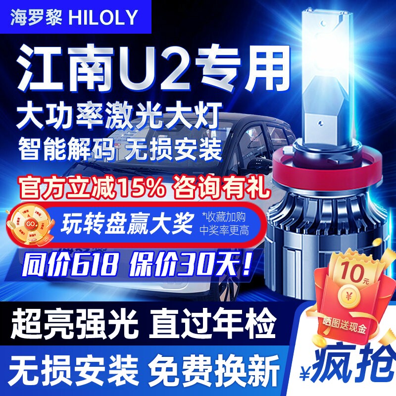 汽车LED前大灯超亮强光