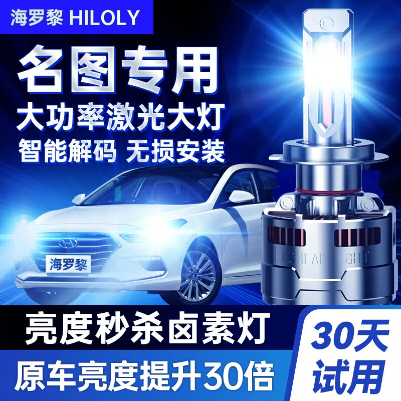 汽车LED激光大灯超亮强光