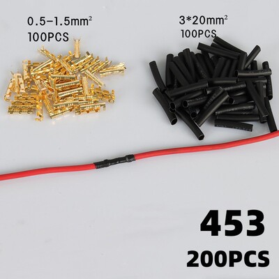 严50pcs/100pcs 453 U型端子接线片线对接冷端 配热缩管0.3-1.5mm