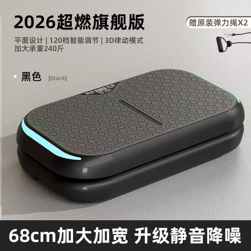 跨境迷你甩脂机家用震动塑形抖抖机全身减脂瘦腰健身器材蓝牙音乐