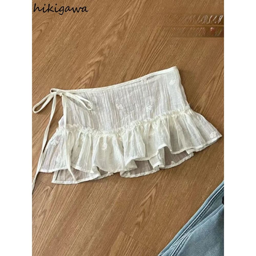 Mini Skirt Women 2025 Faldas Mujer De Moda Chic Saia Solid C