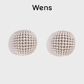 Wens 明星同款 Ball系列镂空圆球耳环耳饰女轻奢生日礼物送女友