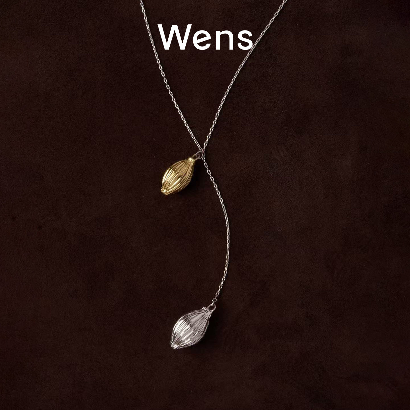 Wens新中式植物系列金银分色种子可调节项链毛衣链女送女友,饰品/流行首饰/时尚饰品新,项链,淘宝优惠券,粉丝福利购,淘宝优惠卷