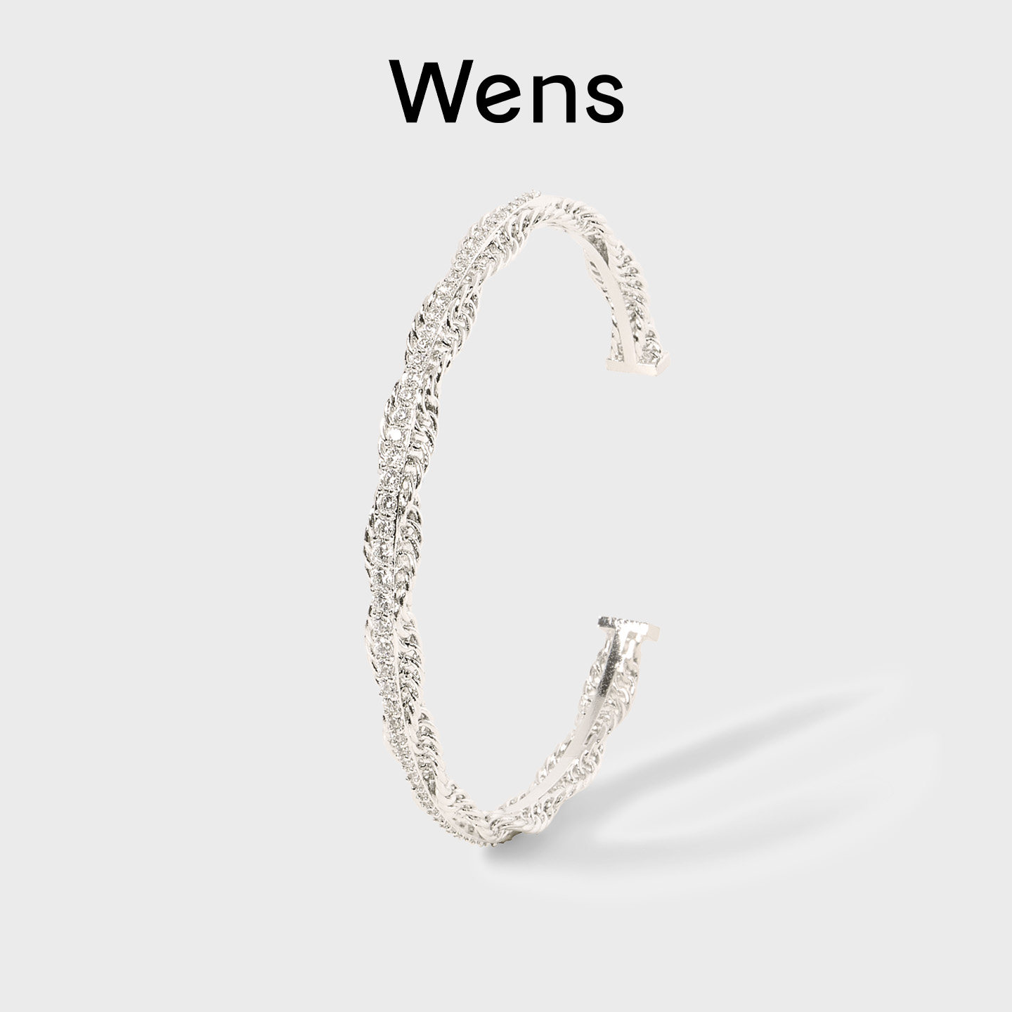 Wens 星辰系列密镶锆石链条纽花手镯小众设计感女新年礼物高级,饰品/流行首饰/时尚饰品新,手镯,淘宝优惠券,粉丝福利购,淘宝优惠卷