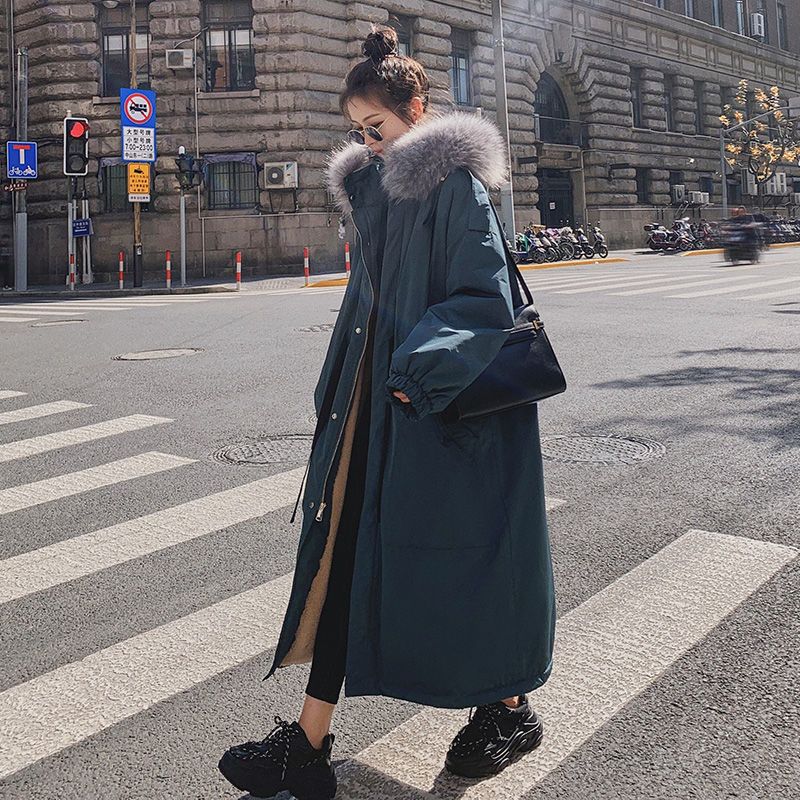 派克服女冬中长款加厚韩