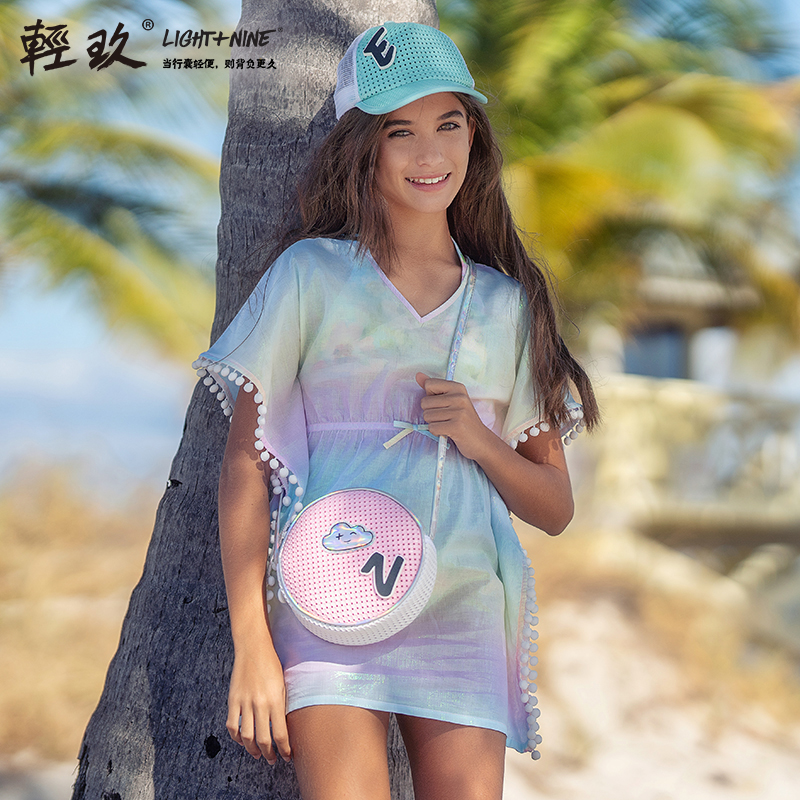 Light+Nine輕玖进口清新小圆包轻便单肩手提创意超轻旅行斜挎包女