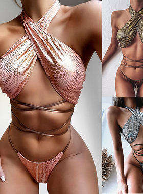 2020 Sexy bikini Set Female Bandage Swimsuit Beac bating