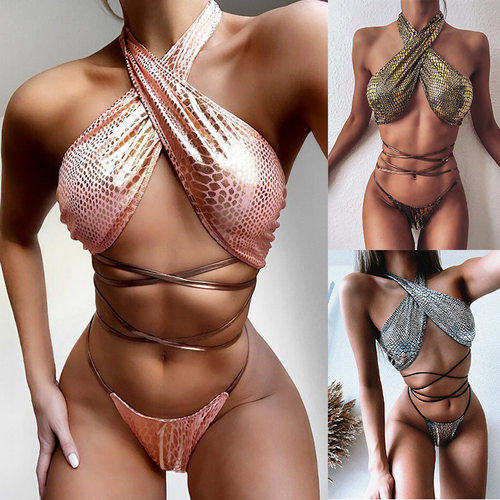 2020 Sexy bikini Set Female Bandage Swimsuit Beac bating