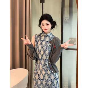 故双栖【春风吹】绝美新中式无袖旗袍女小个子改良年轻款日常可穿