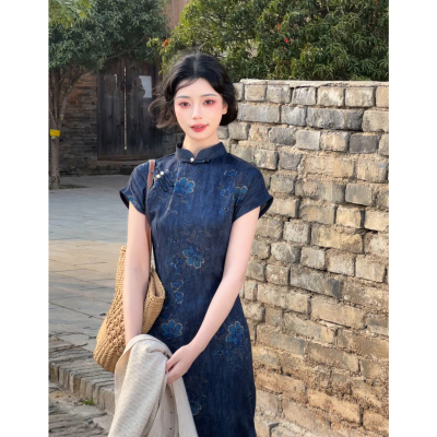 故双栖新中式旗袍裙女夏日常可穿