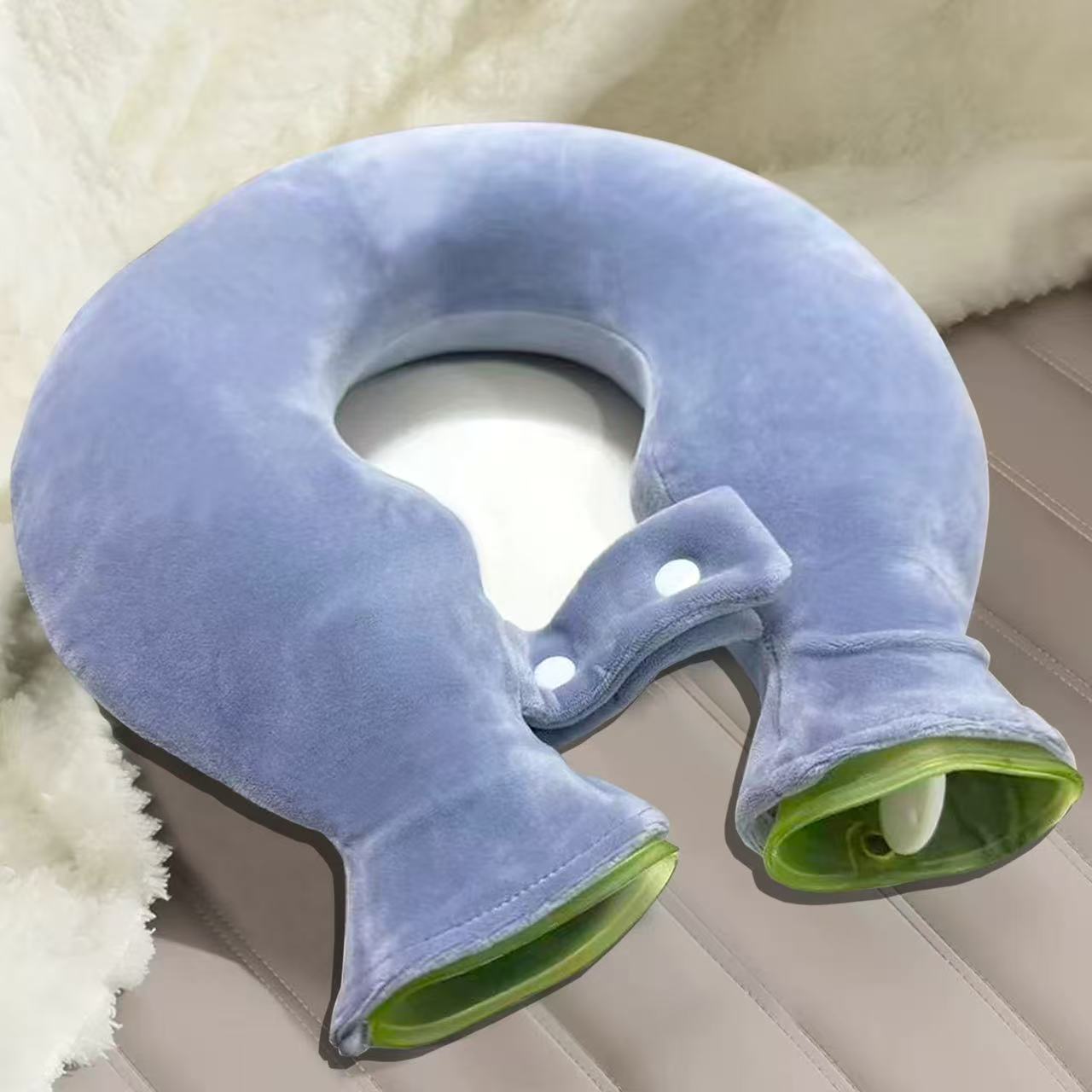 热水袋U型颈椎热敷注水灌水