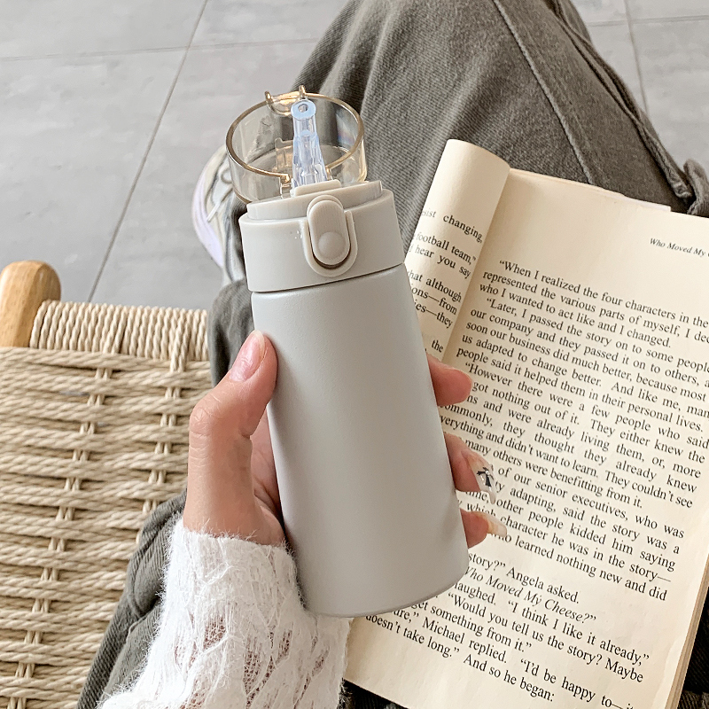 简约不锈钢保温杯保冷学生便携