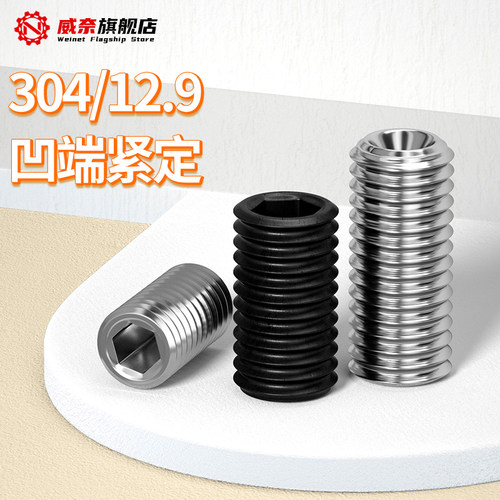 【采购首选】304/12.9级凹端紧定
