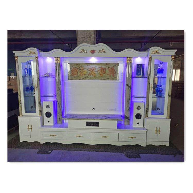 现代简约整体组合带音响酒柜中国风格大理石客厅电视柜