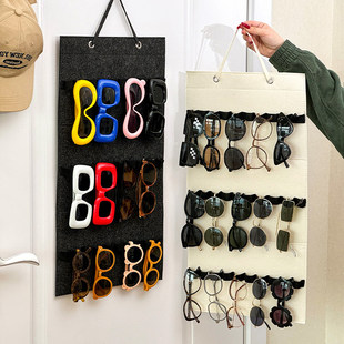 可以装下我帅气的收纳袋！墨镜置物架眼镜收纳挂袋壁挂太阳镜整理