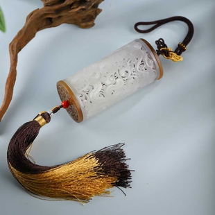 天然新疆和田玉玉器工厂店青海料糖料老料玉石复古龙凤香薰盒挂件