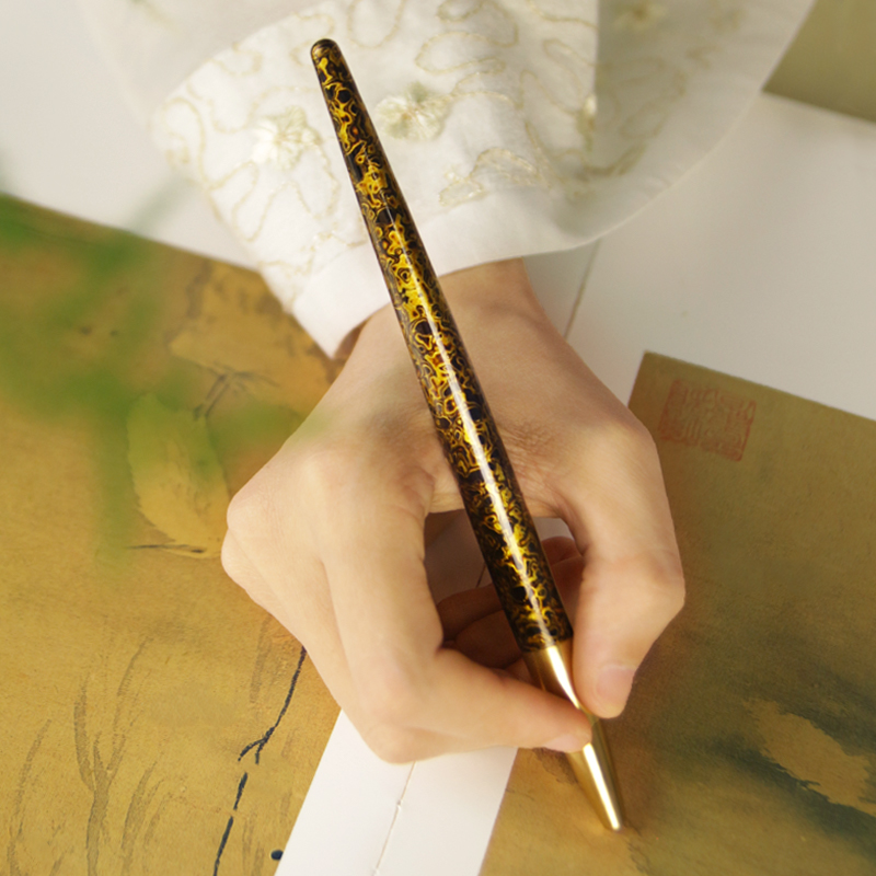 经典手工制作六色轻奢签字笔漆器