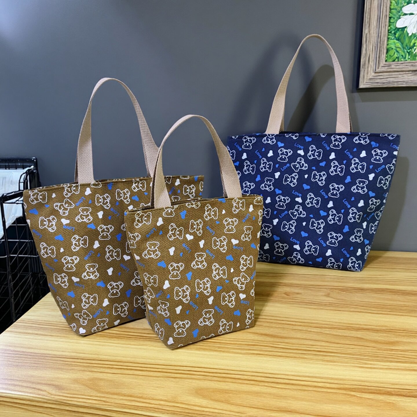 手提包女2025新款包包可爱学生帆布包迷你小布包休闲手拎包便当袋