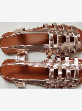 41*女凉鞋 summer flat round Head casual sandals women fashio