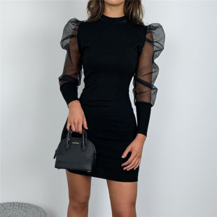 Club Night Mini One Dresses Puff Piece Polyester