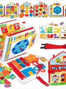 Toddler Felt Montessori Busy Book Activity Sensory Boards Fi