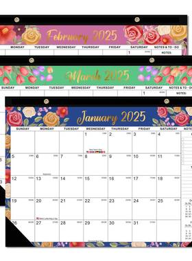 2025-2026 Calendar 18 Months Large Academic Desk Calendar Ru