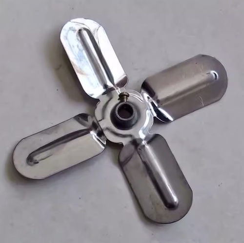 农村烟囱引风机不锈钢大功率专用风叶配件家用烟囱引风机叶片