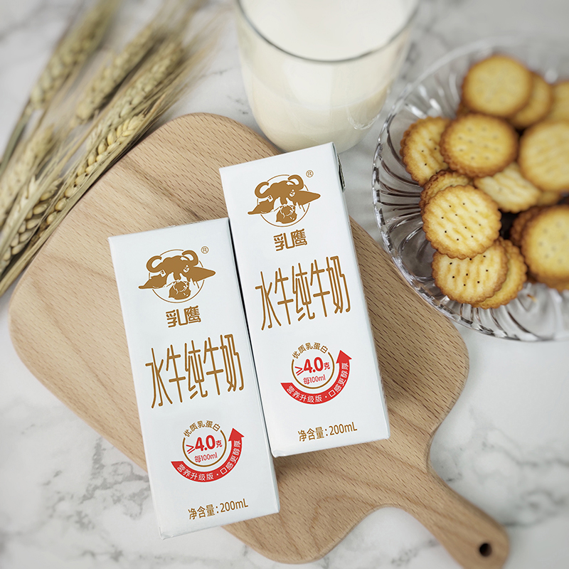 乳鹰纯牛奶学生儿童早餐奶200ml