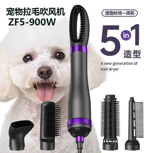 宠物拉毛吹风机狗狗猫咪洗澡美容吹梳一体大功率低噪音风梳4in1