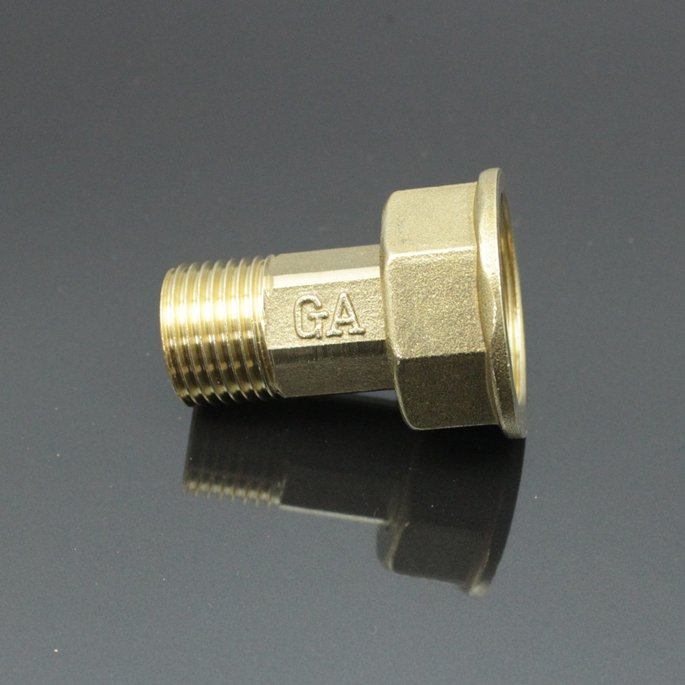 黄铜加厚燃气表转接头m30转4分天然气表转接煤气表1/2活接