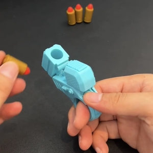 迷你手枪指环枪玩具小枪儿童反吹抛壳特工金手指解压萝卜枪黑科技