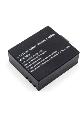 4K运动相机原装电池适合山狗摄徒摄像机摩托车记录仪1050mAh电池