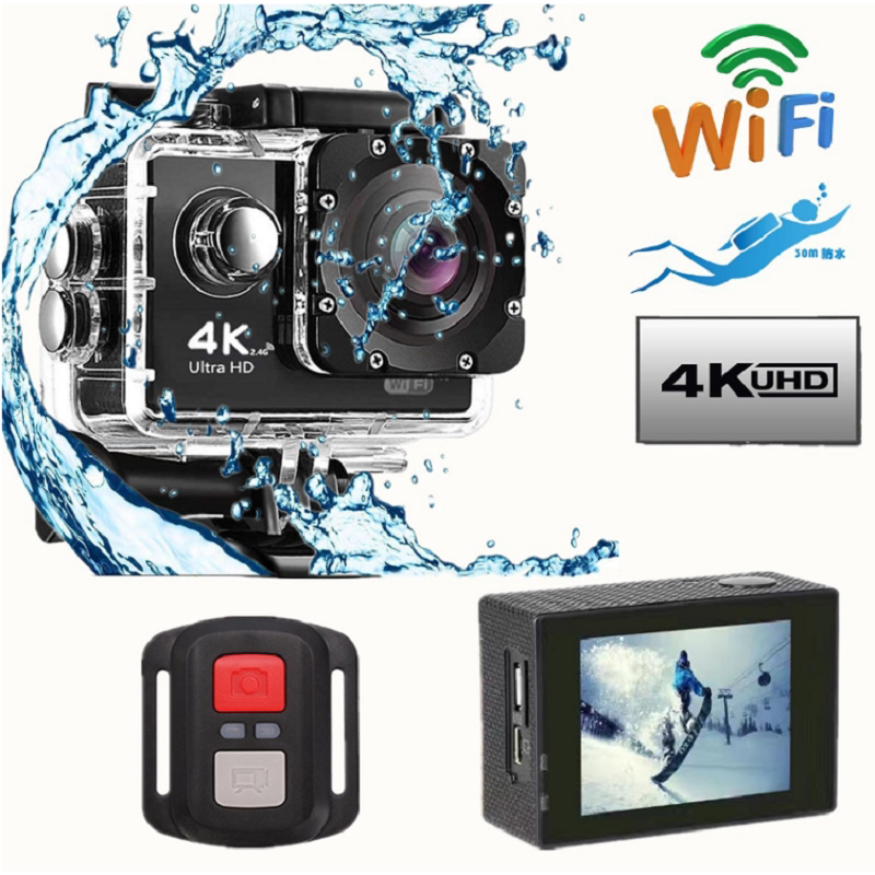 4K高清摩托车自行机车防水防抖骑行头盔记录仪运动相机WIFI摄像机