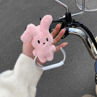 粉兔子电动车挂钩前置通用强力承重车把装饰小配饰爱玛台铃女生用