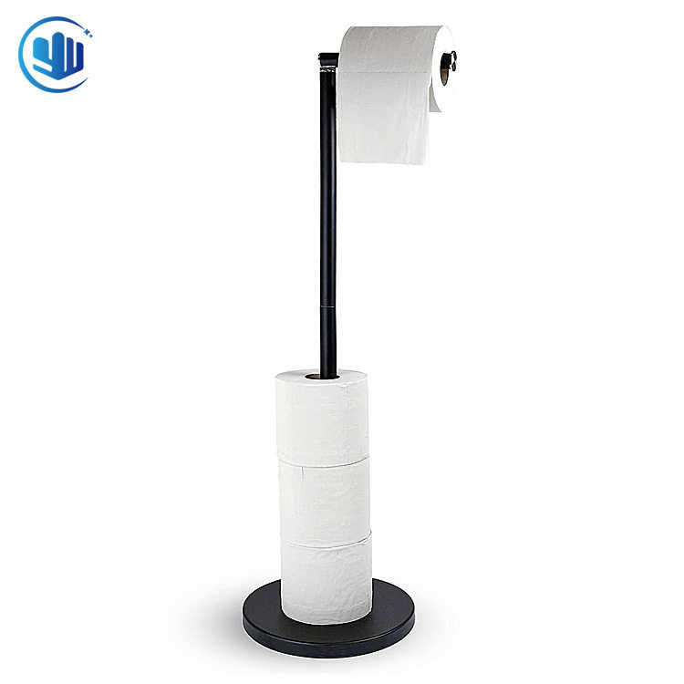 落地立式卷纸架浴室置地厕纸架免打孔外贸卫生间纸巾架单杆不锈钢