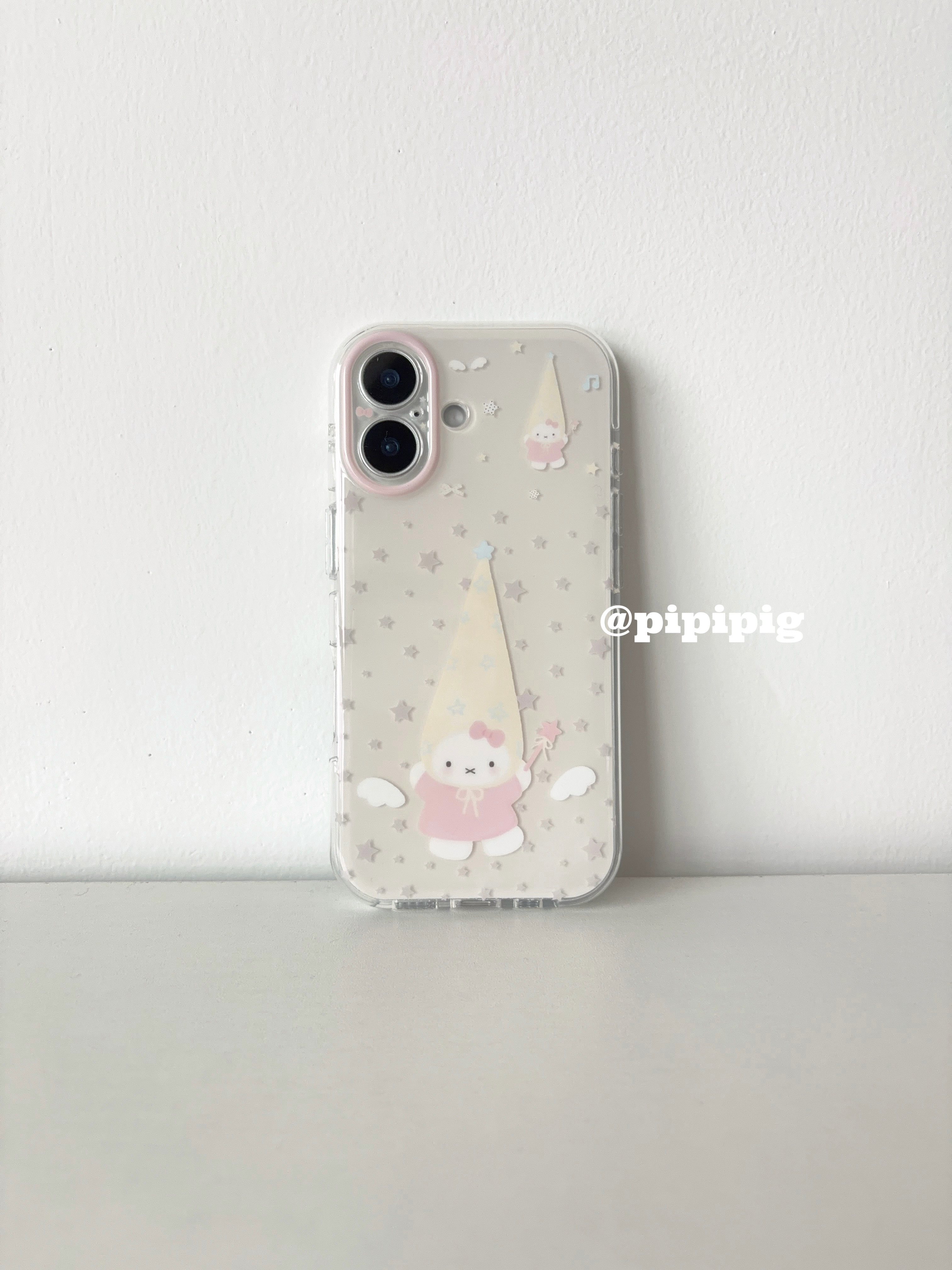 Pipipig可爱星星尖帽兔子手机壳