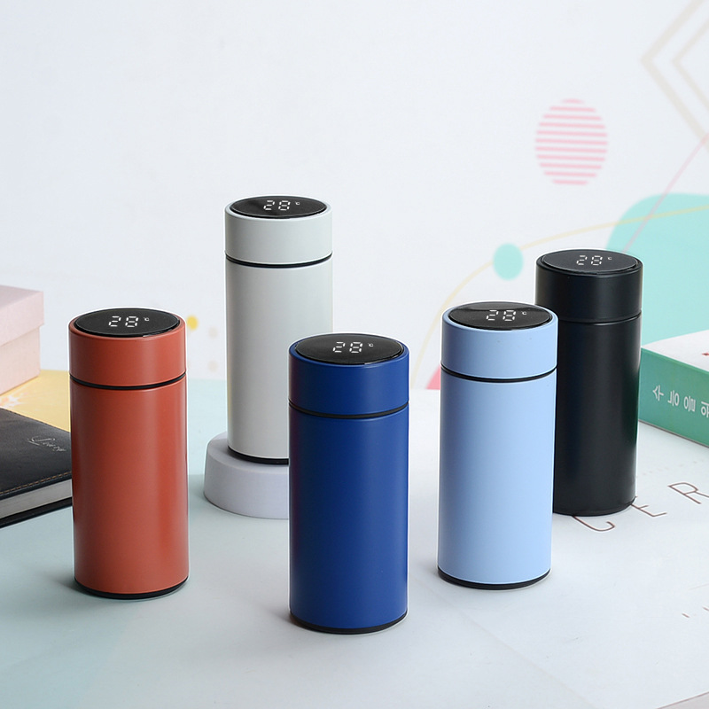 260ml学生保温304不锈钢显温杯礼品定杯爆款杯女款智能保温杯