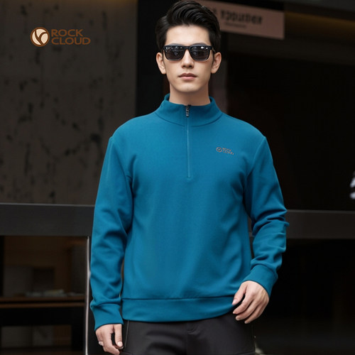 岩云保暖轻量抓绒衣打底男装