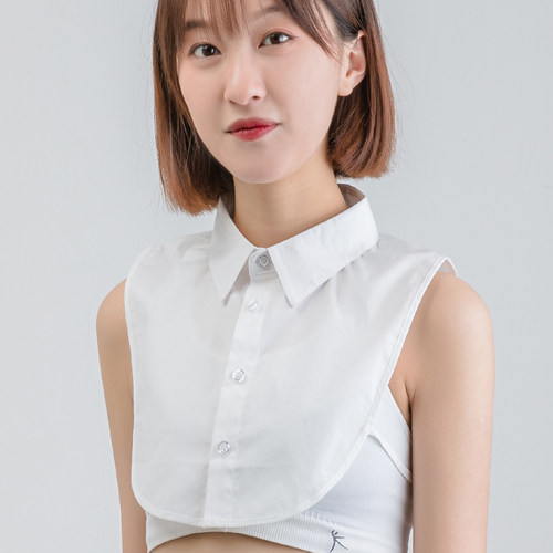 假领子男纯棉衬衣领职业工装搭配