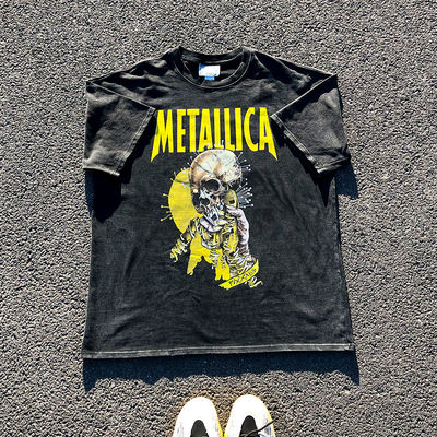 复古vintage 金属乐队METALLICA 古典 rock band  短袖T恤T-shirt