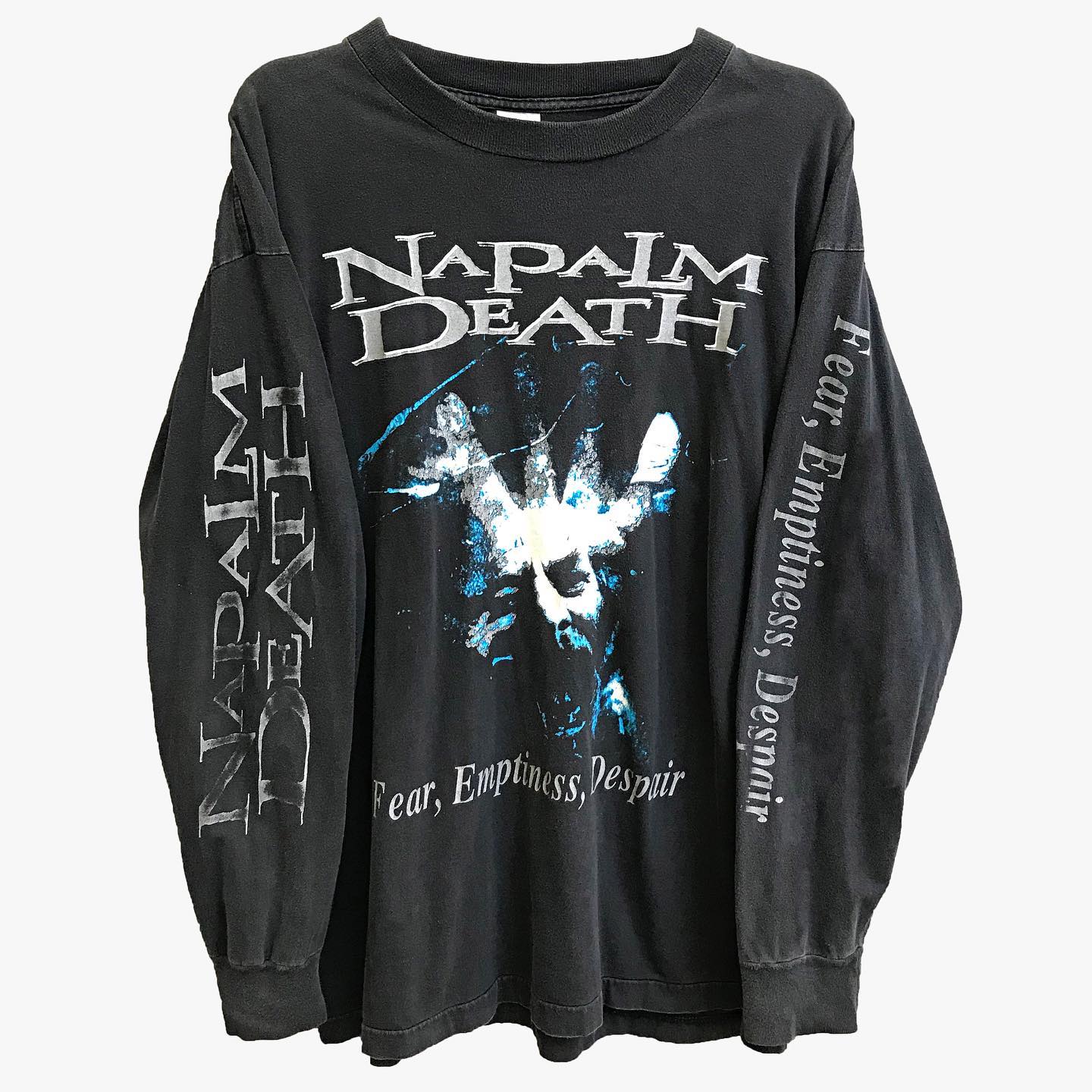 碾核乐队朋克爆炸死亡艺术重金属嬉皮摇滚美式复古BM重磅长袖T恤