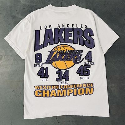 厚重感！重磅270克纯棉！美式男女L.A.Lakers洛杉矶湖人队短袖t恤