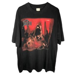 Death乐队重金属暗黑系暴力美学黑色幽默土酷返祖朋克嬉皮短袖T恤