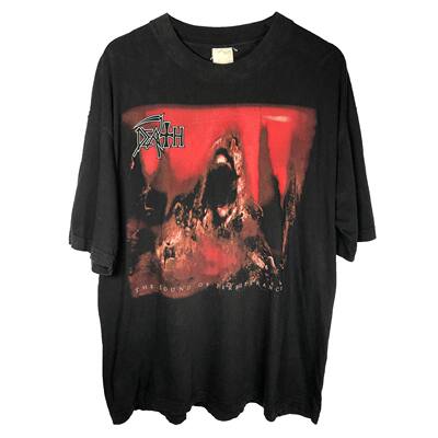 Death乐队重金属暗黑系暴力美学黑色幽默土酷返祖朋克嬉皮短袖T恤