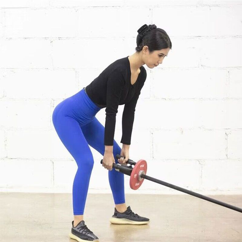 健身握把杆练臀深蹲俯身杠铃杆