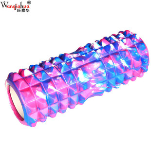 33m迷彩月牙柱EVA泡沫轴肌肉放松腿滚轴筒彩色按摩空心瑜伽柱