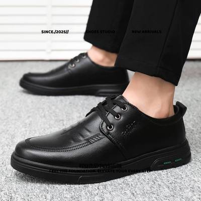 和诚鞋业女鞋男鞋新款男士休闲皮鞋英伦时尚耐磨商务正装亮面系带