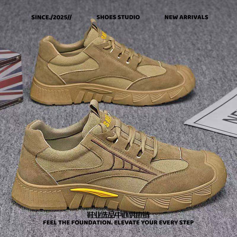 惠州市柏女鞋业劳保鞋男夏季透气耐磨秋季防滑工作鞋子男士黑色运