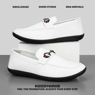 惠州市嘉源达鞋业有限公司男士皮鞋柔软舒适软底驾车豆豆鞋懒人鞋