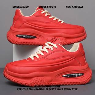 泉州南安天美秋冬男鞋新款秋季休闲潮牌运动跑步鞋子男款增高男士